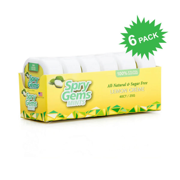 Spry Gems Lemon Flavor 6-pack.