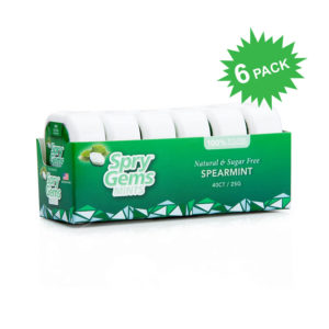 Spry Gems Spearmint Flavor 6-pack.