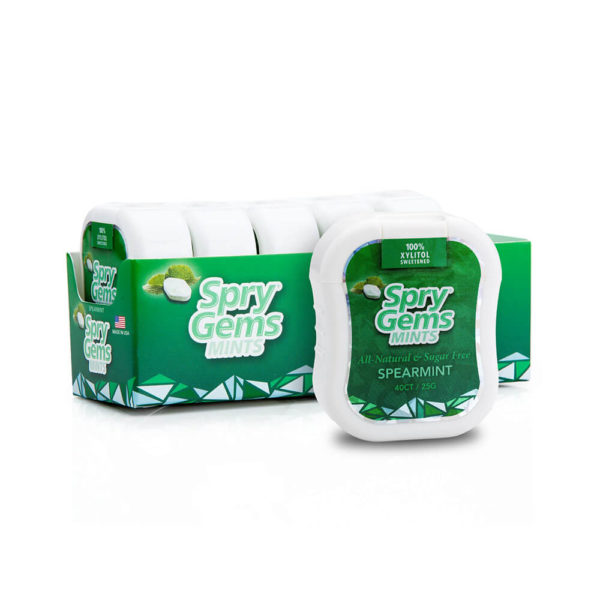 Spry Gems Spearmint Flavor6-pack.