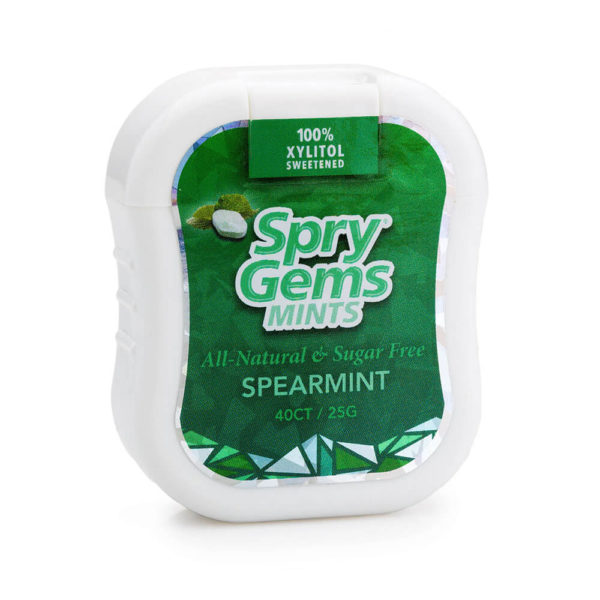 Spry Gems Spearmint Flavor Front.