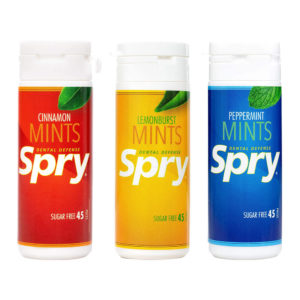 Spry Dental Defense Sugar Free Mints in 3 Flavor Selection