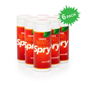 Spry Dental Defense Sugar Free Mints in Cinnamon Flavor (6-Pack)